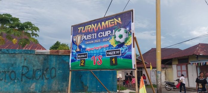 Pegelaran Turnamen Sepakbola PUSTI CUP yang Digelar Oleh Ketua DPRD Raja Ampat